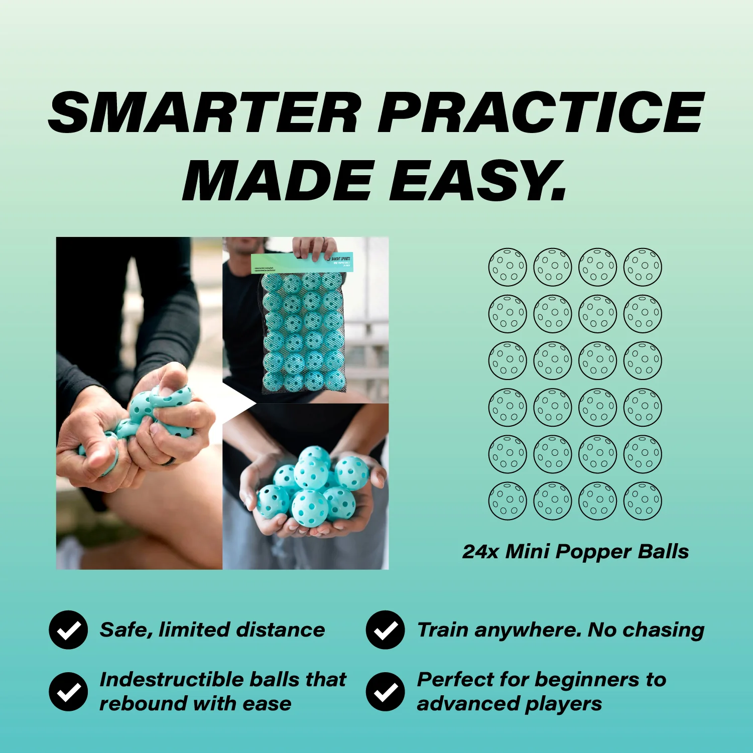 Mini Popper Balls 24 Pack - Image 3